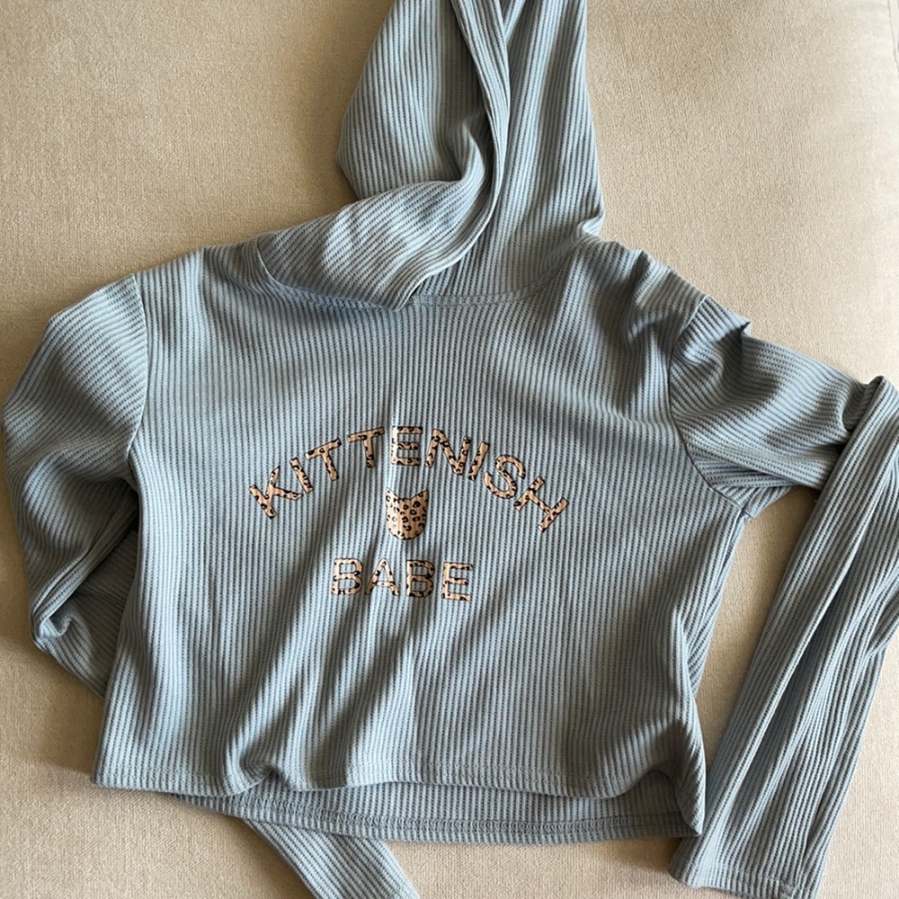 Kittenish Crop Hoodie